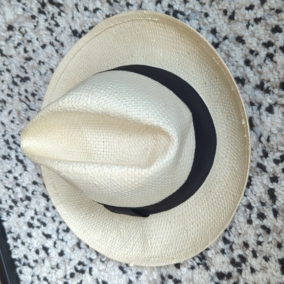 Straw Fedora Hat - Picture 3 of 6
